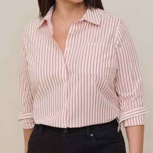 Torrid Lizzie Stripe Button Up Shirt